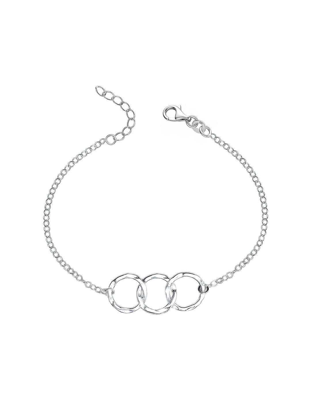 Martella Three Circle Hammered Women's Bracelet