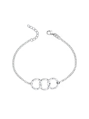 Martella Three Circle Hammered Women's Bracelet