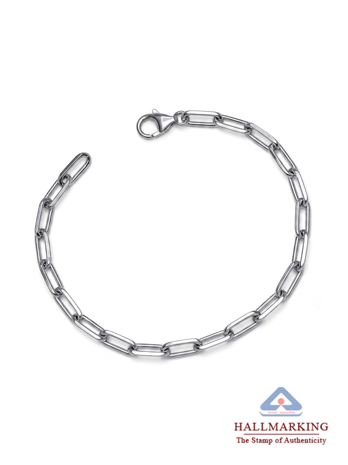 Sleek Silver Link Bracelet