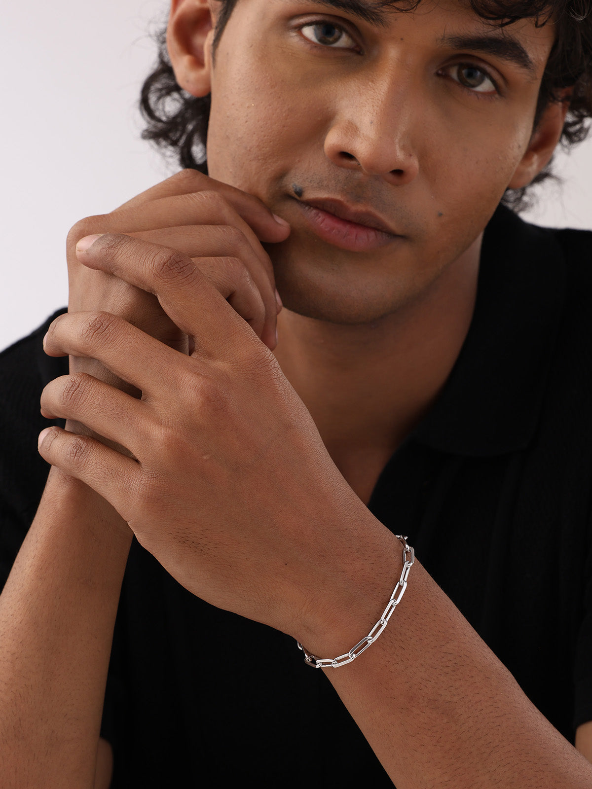 Sleek Silver Link Bracelet