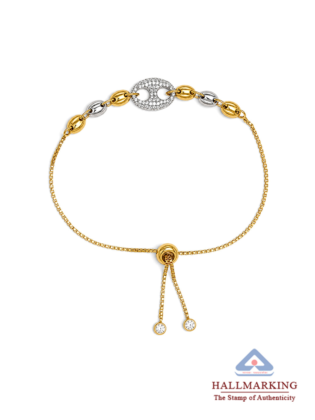 Dual Tone Slider Bracelet II