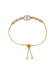 Dual Tone Slider Bracelet