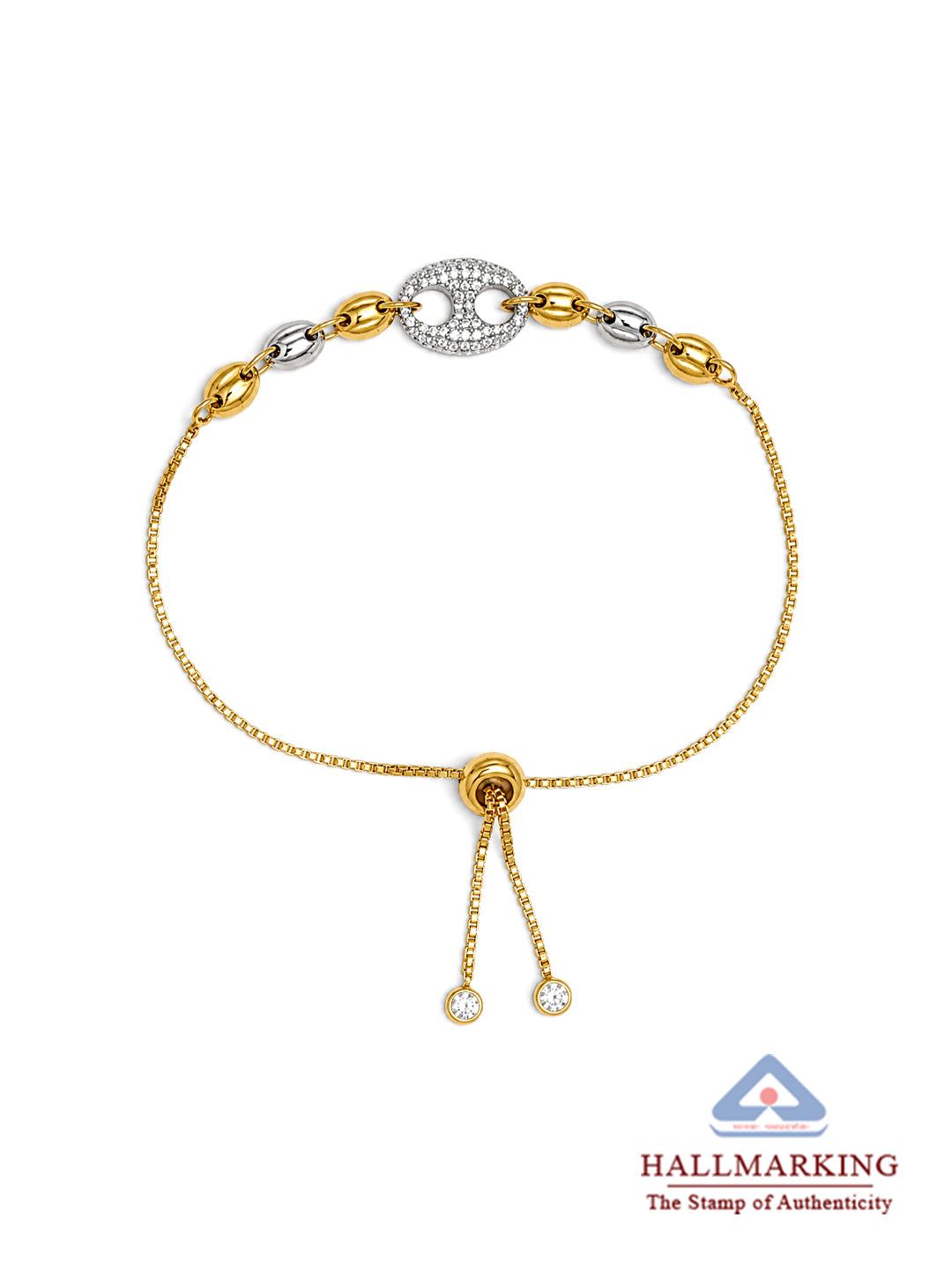 Dual Tone Slider Bracelet