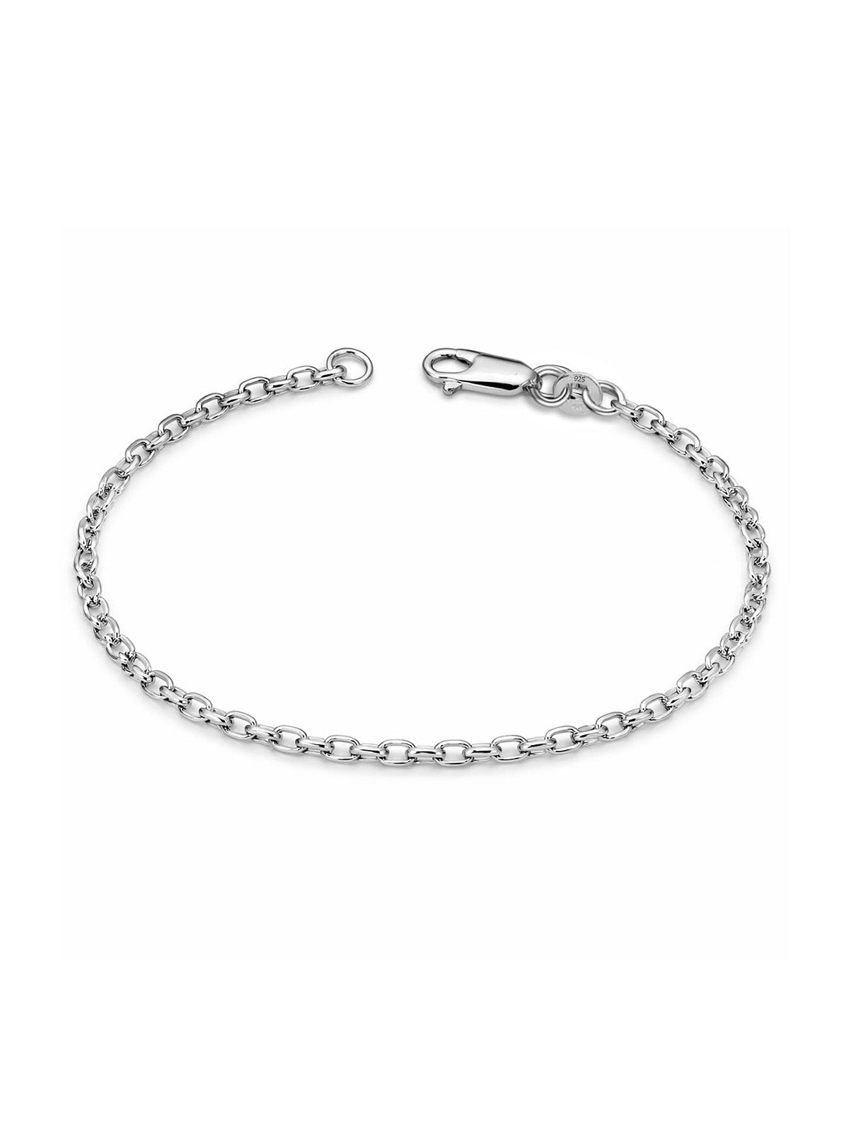 Rhodium Classic Chain Bracelet