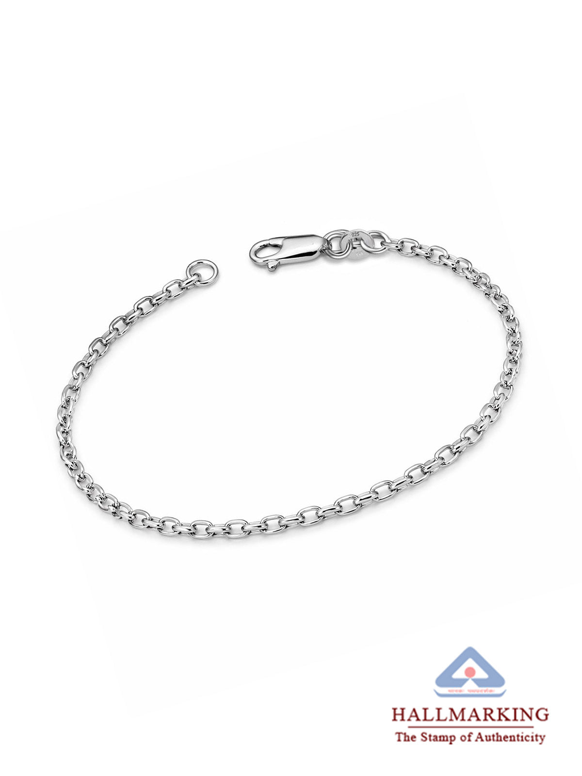 Rhodium Classic Chain Bracelet