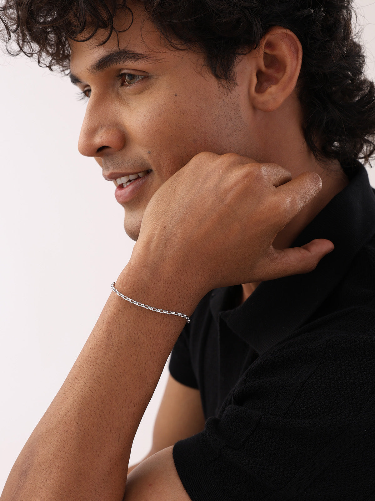 Rhodium Classic Chain Bracelet