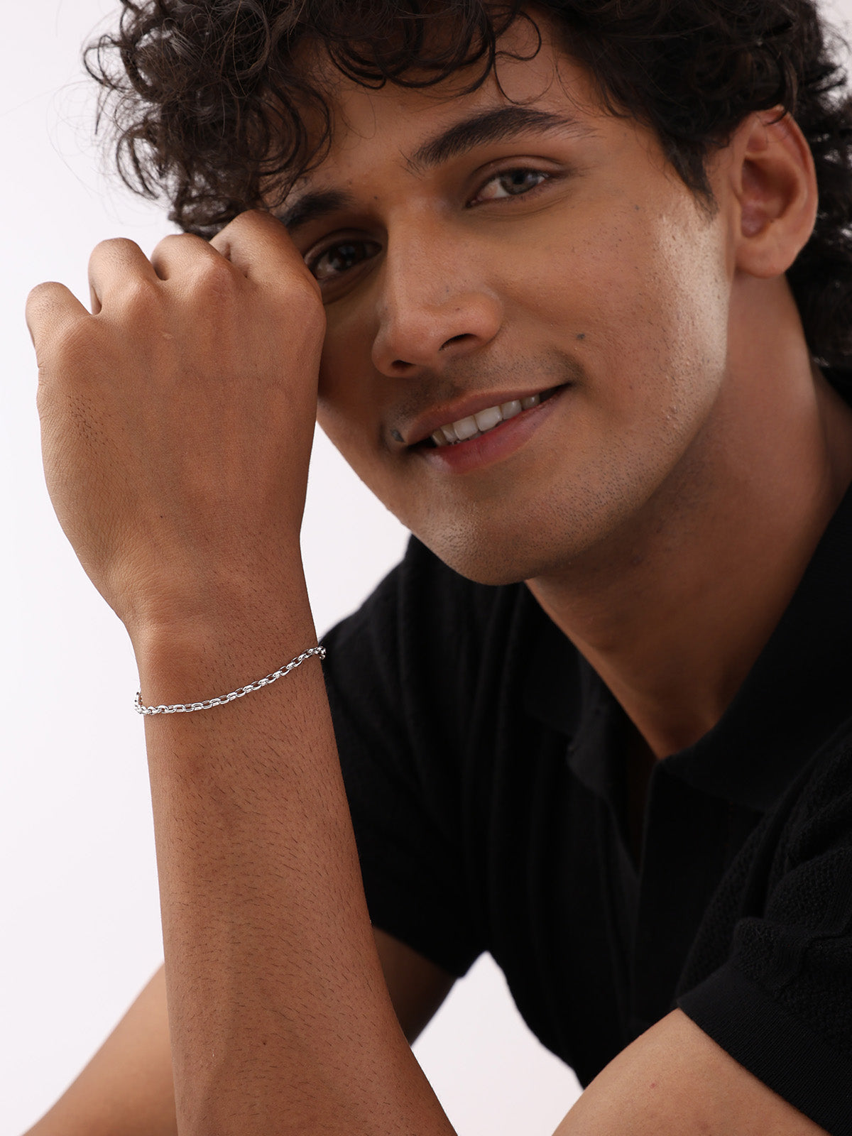 Rhodium Classic Chain Bracelet