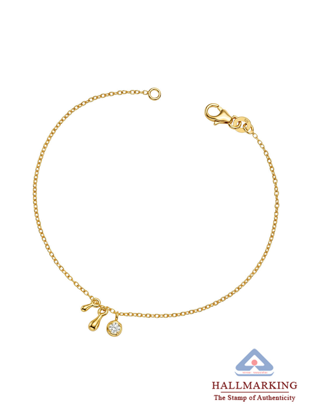 Flash Gold Charm Bracelet