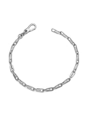 Rhodium Link Bracelet