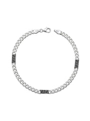 Textured Link Chain Bracelet for Men