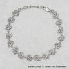 925 Sterling Silver Designer Cz Heart Style Tennis Bracelet for Women and Girls