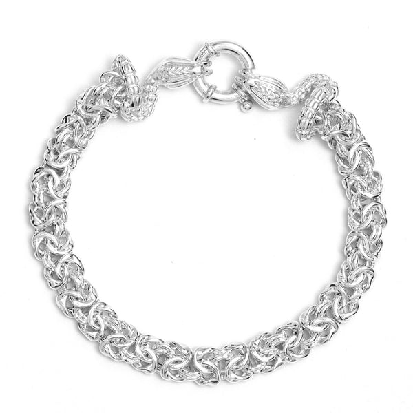 925 Sterling Silver Snake Chain Bracelet for Men's