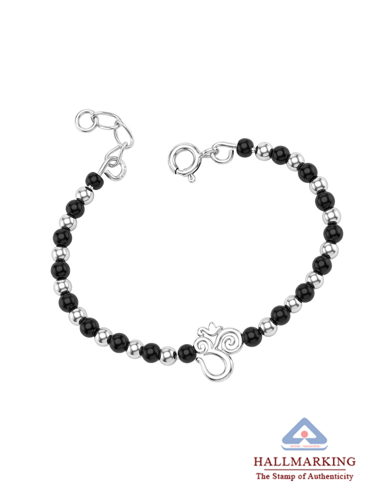 Blacks Beads Om Charm Nazariya Kids Bracelet 1PC