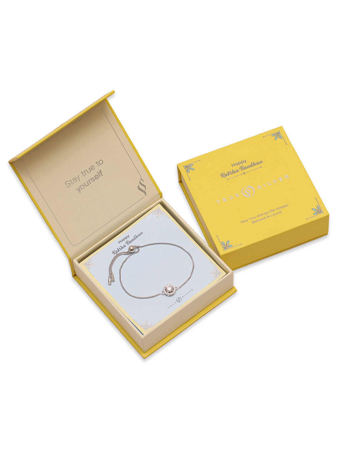Celestine Rhodium CZ Bolo Bracelet - Gifts For Sister