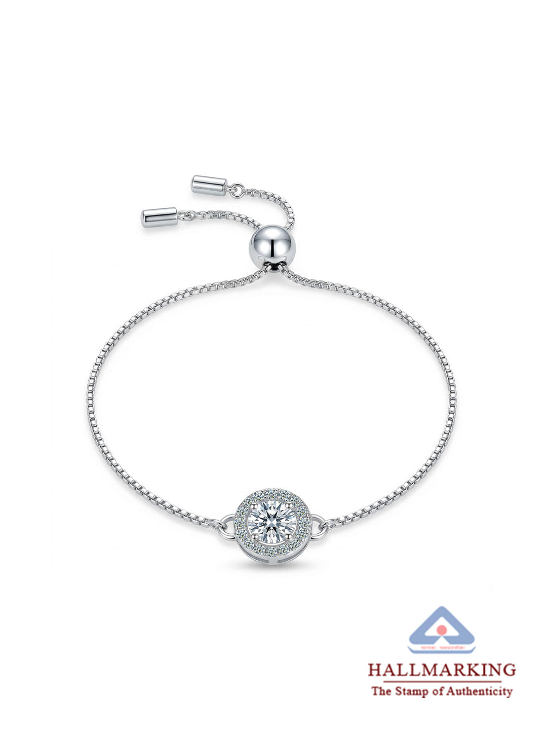 Celestine Rhodium CZ Bolo Bracelet - Gifts For Sister