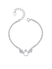 Winged Charm Silver Bracelet