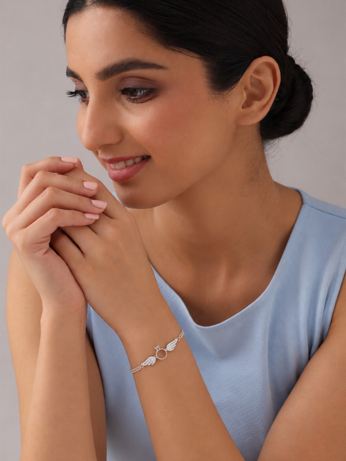 Winged Charm Silver Bracelet