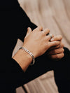 925 Sterling Silver Designer Chain Link Bracelet for Men 22 CM