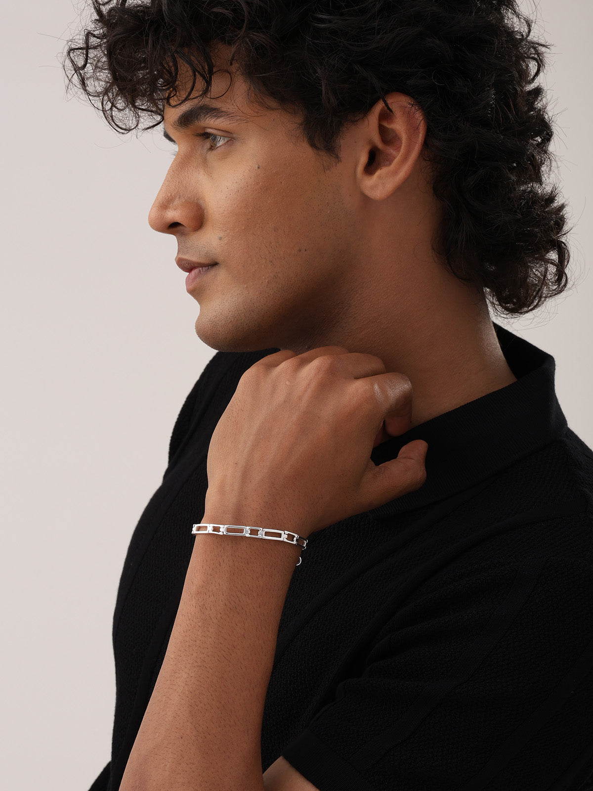 Silver Atlas Chain Bracelet