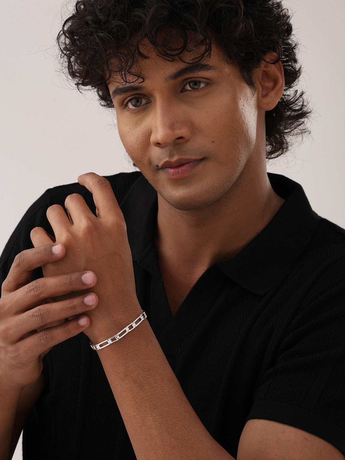 Silver Atlas Chain Bracelet