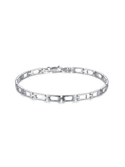 Geometric Link Bracelet for Men