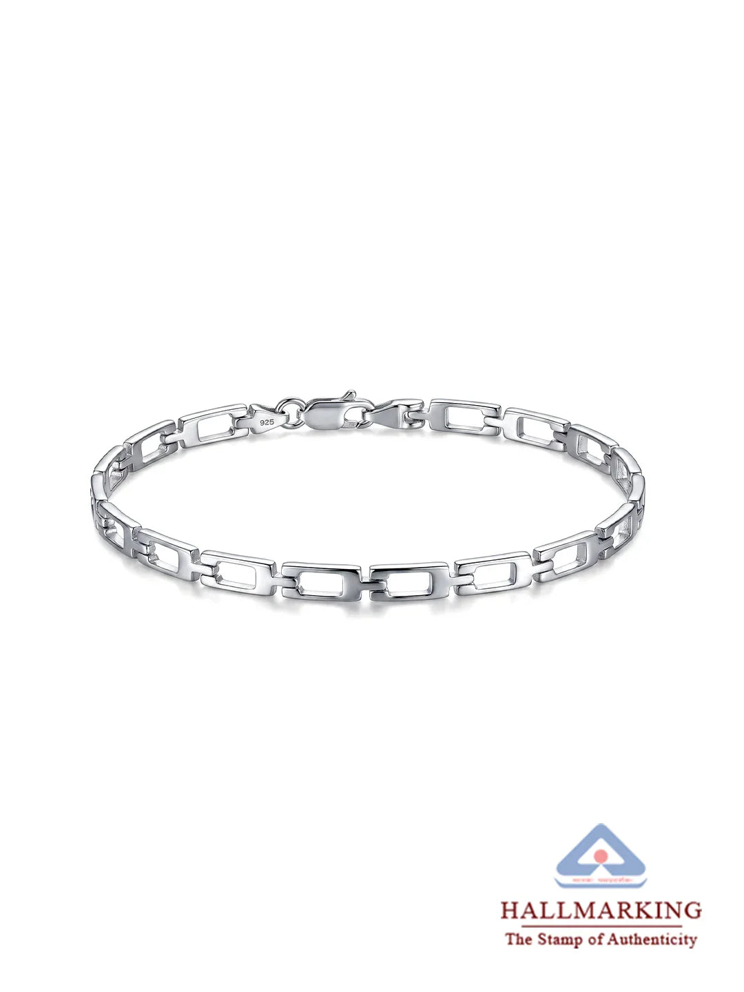 Geometric Link Bracelet for Men