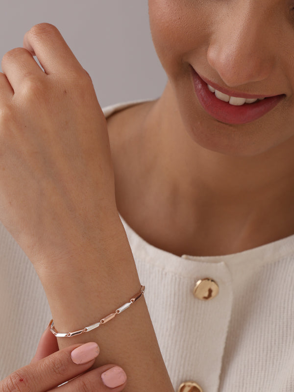 Dual Grace Two-Tone Link Bracelet