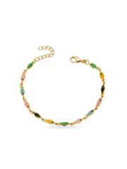 Golden Oceana Enamel Fish Bracelet
