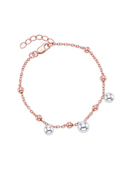 Dual Tone Charm Bracelet