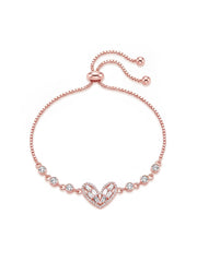 Rose Gold Grace Slider Bracelet