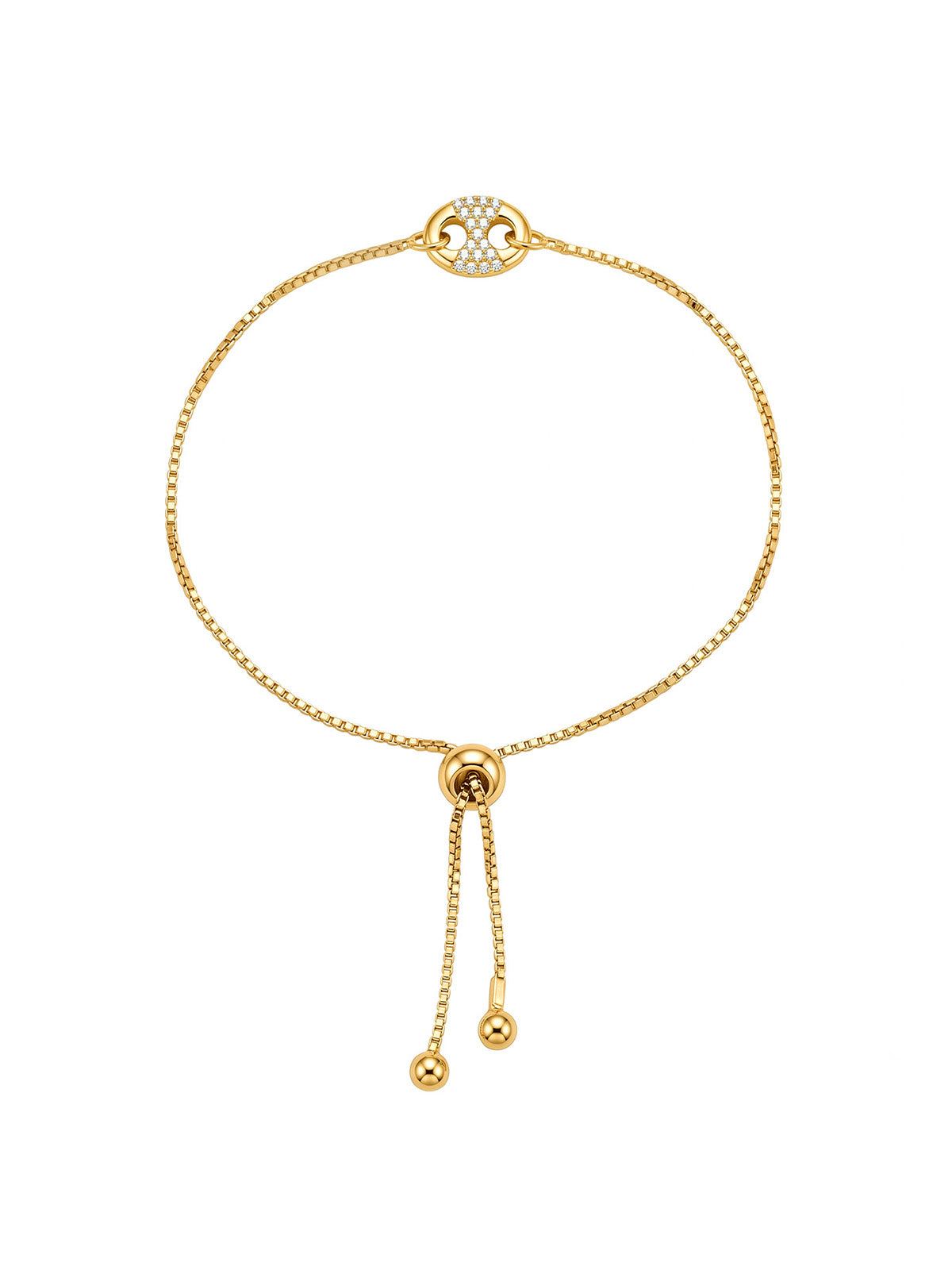 Flash Gold Infinity Slider Bracelet