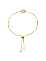 Flash Gold Infinity Slider Bracelet