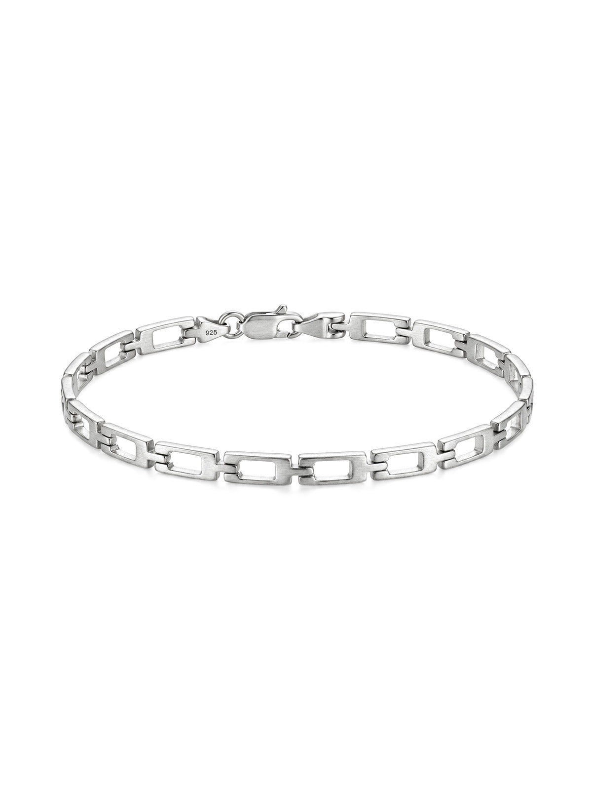 Gabbia Rectangle-Link Men's Chain Bracelet