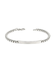 Lastra Engravable ID Bar Men's Cuff Bracelet