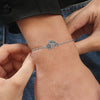 925 Sterling Silver Shree Letter With Peacok Feather Rakhi Bracelet for Men and Boys