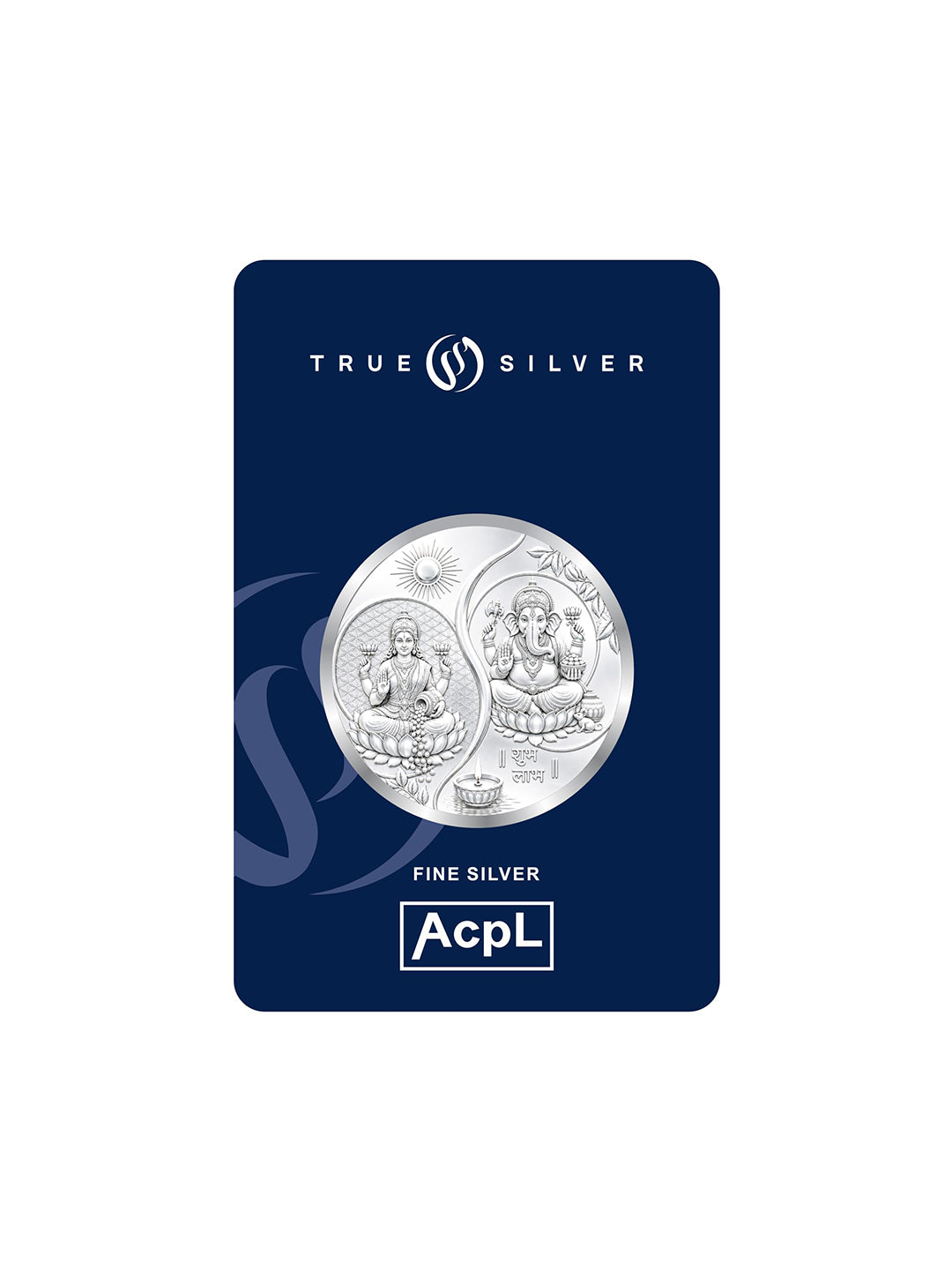 Ganesh Laxmi ji 2 Gram Silver Coin 999 Pure