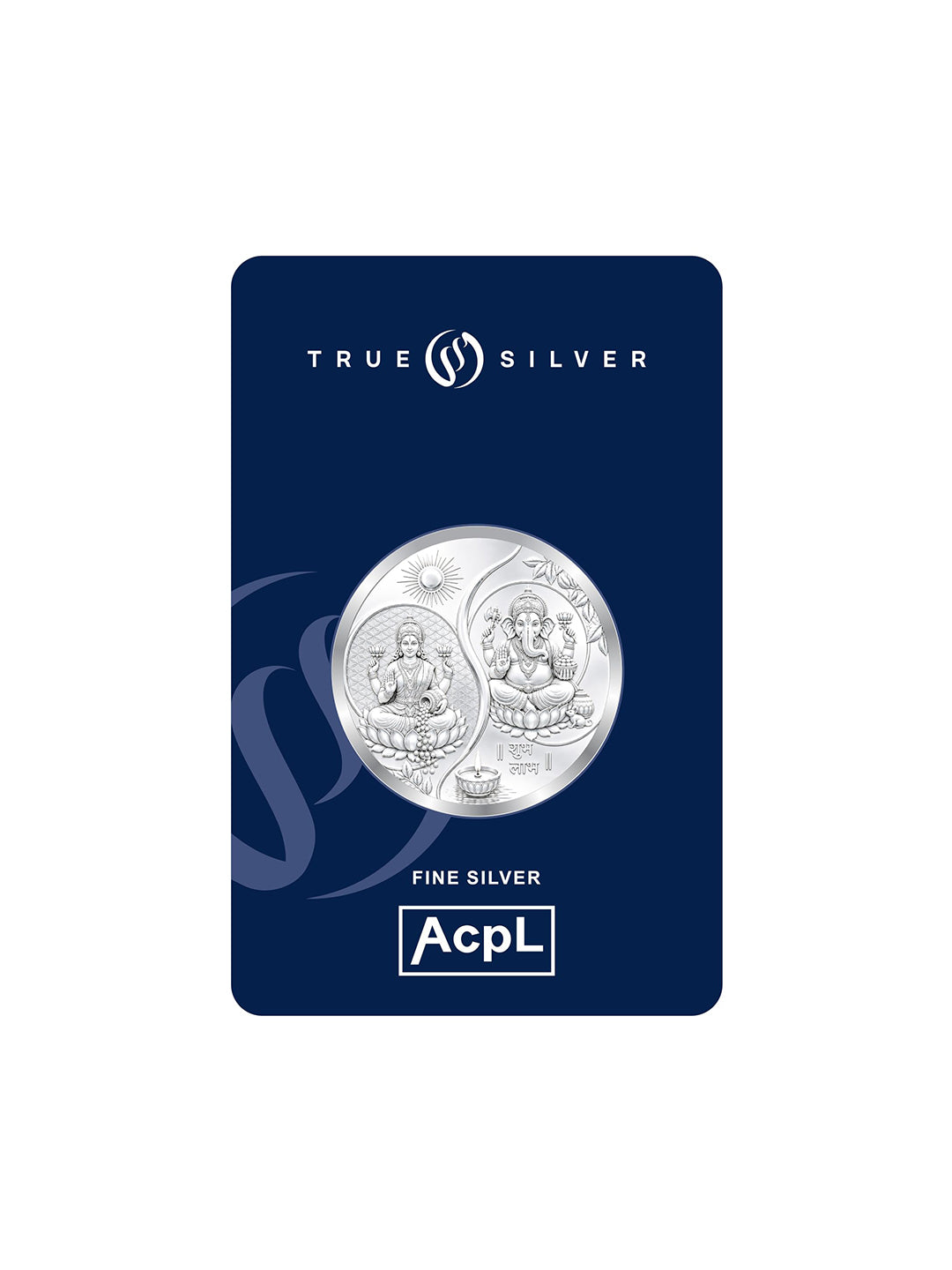 BIS Hallmarked Ganesh Laxmi ji 10 Gram Silver Coin 999 Pure By Acpl