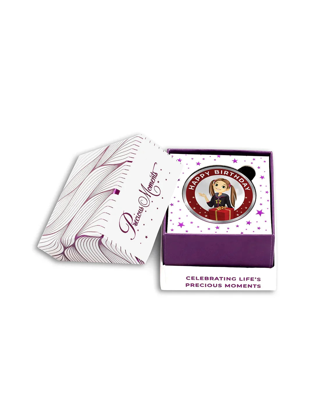 BIS Hallmarked Personalised Happy Birthday 5 gm 999 Pure Silver Coin