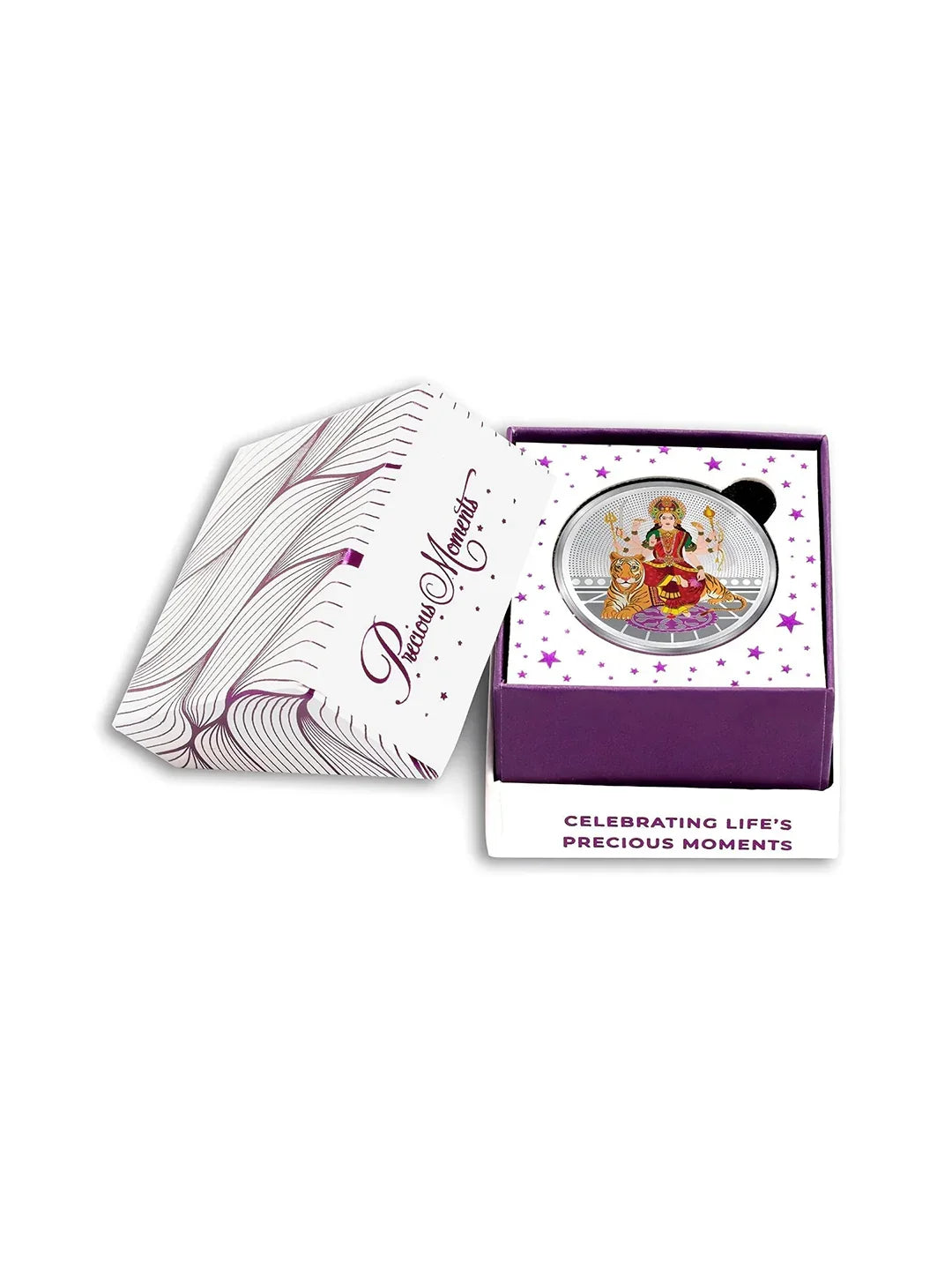 BIS Hallmarked Goddess Durga Mata 999 Pure Silver Coin