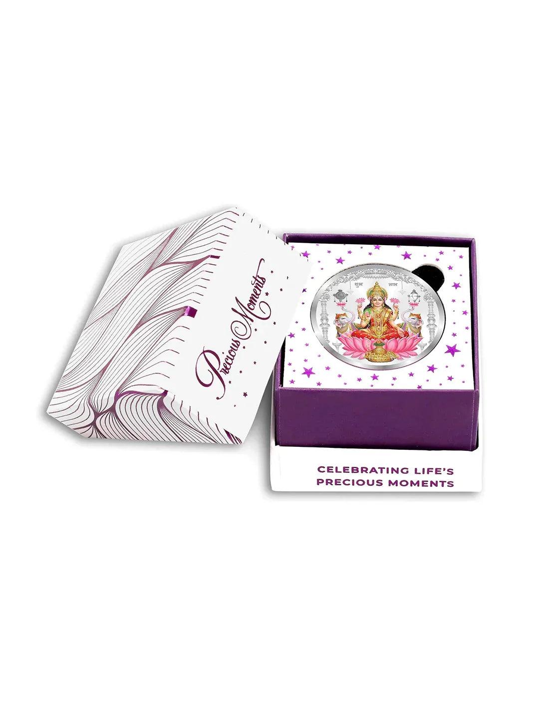 BIS Hallmarked Laxmi Ji Silver Coin With 999 Purity