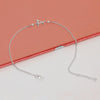 Personalised 925 Sterling Silver Letter Anklet with Pearl for Women and Girls (SINGLE ANKLET)
