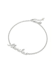 Signora Personalized Signature Name Women's Anklet