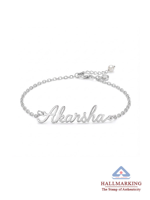 Signora Personalized Signature Name Women's Anklet