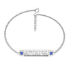 Personalised 925 Sterling Silver Name Bracelet for Teen Women