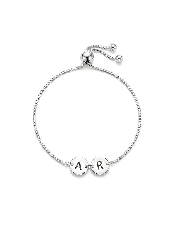 Personalized Initial Link Bracelet