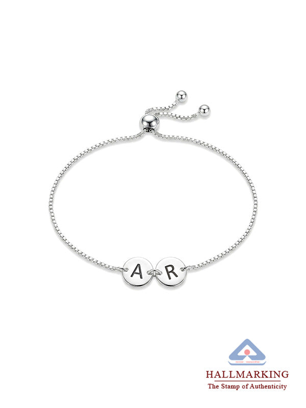 Personalized Initial Link Bracelet