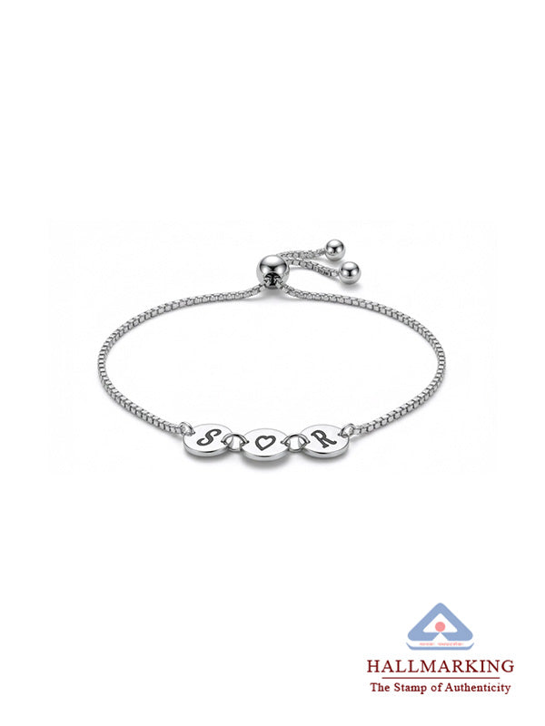 Personalized Initial Link Bracelet