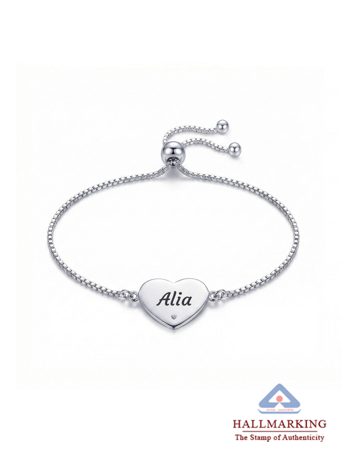 Personalized Name Heart Bracelet – Gift for Sister