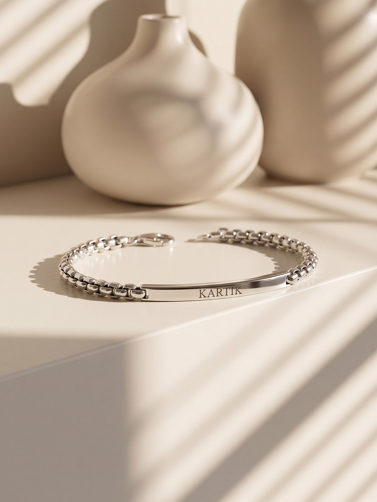 Vento Personalized Venetian Men's ID Bracelet