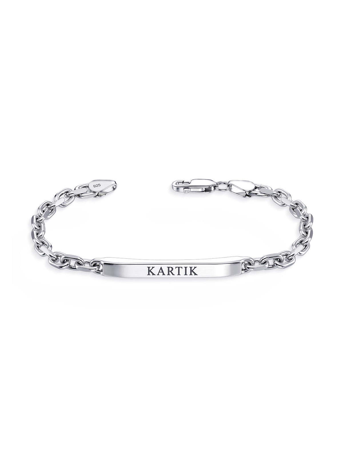 Personalized Cable Chain ID Bracelet for Men